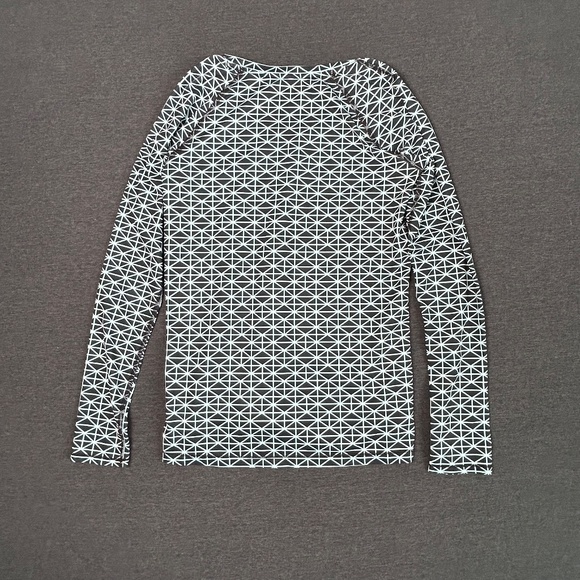 Under Armour Long Sleeve Shirt Navy/Light Blue Heat Gear Baselayer Sz M - Picture 2 of 9